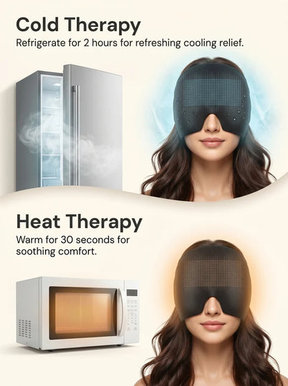 Migraine Relief Cap | Cold & Hot Therapy Ice Hat for Headache Relief