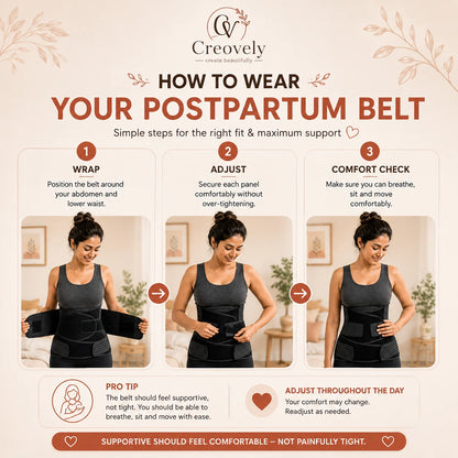 Pregnancy Support Belt for New Moms | Abdominal Postnatal Recovery Wrap