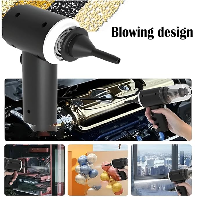 💨 2-in-1 Suction & Air Blowing Function